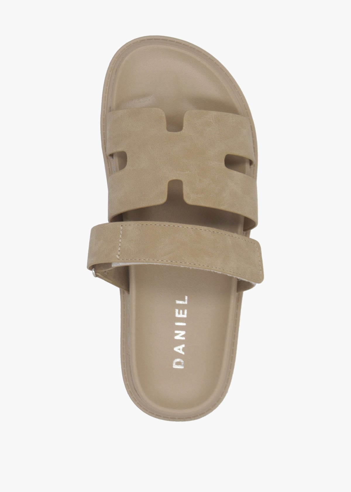 Yemmy Taupe H Bar Flat Mules