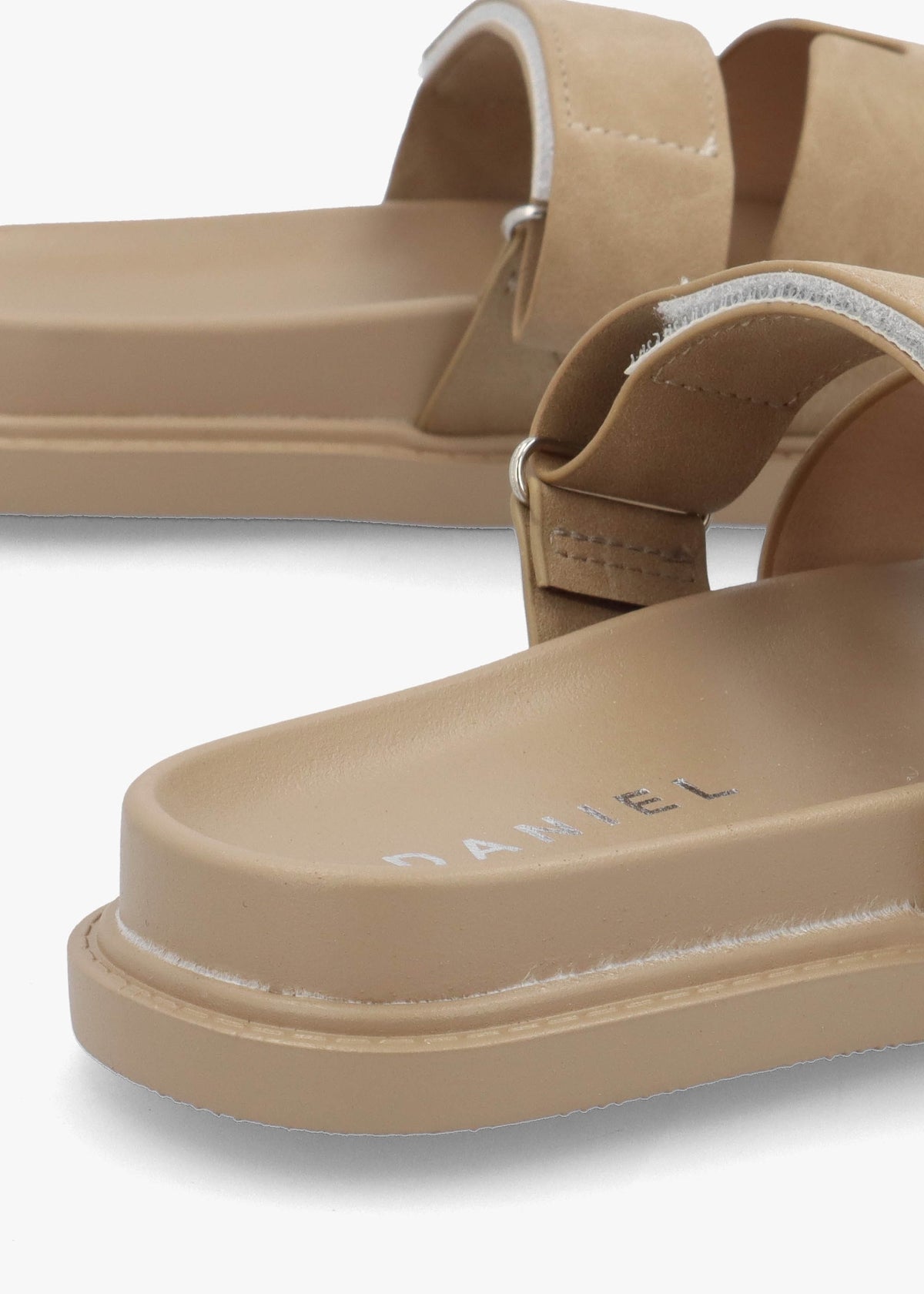 Yemmy Taupe H Bar Flat Mules
