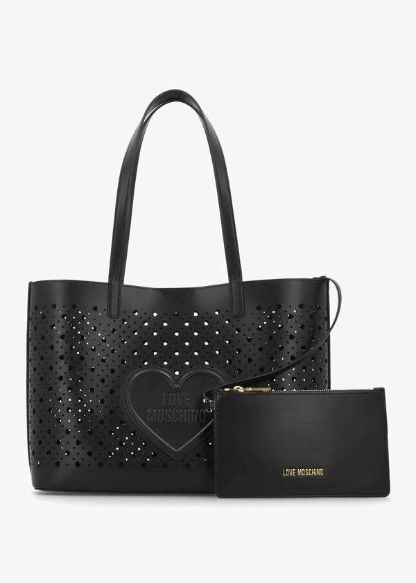 Heart Basket Nero Tote Bag