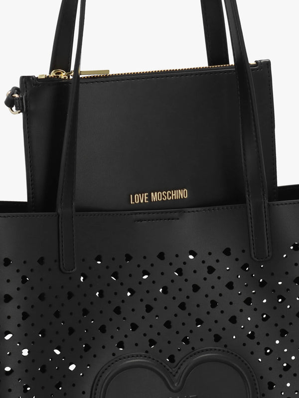 Heart Basket Nero Tote Bag