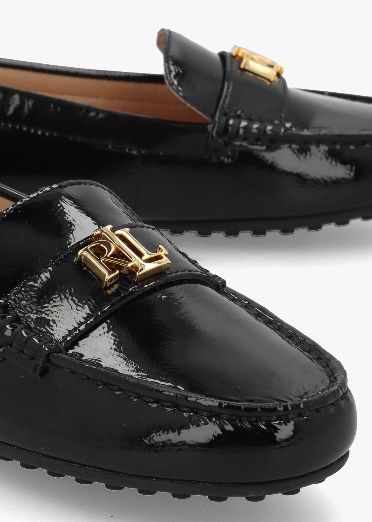 Barnsbury Black Patent Leather Loafers