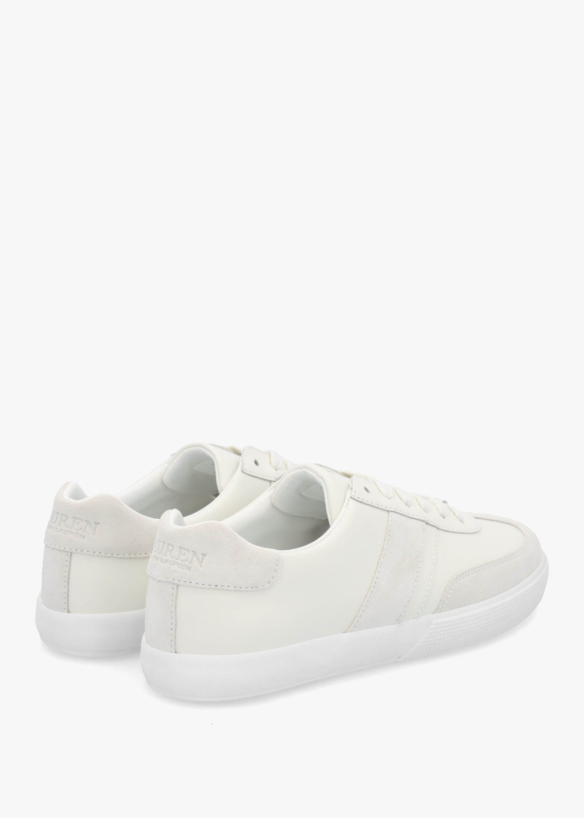 Braylee Bianco Leather & Suede Trainers