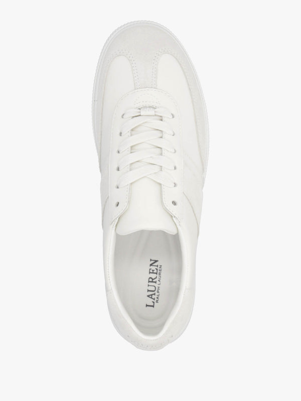 Braylee Bianco Leather & Suede Trainers