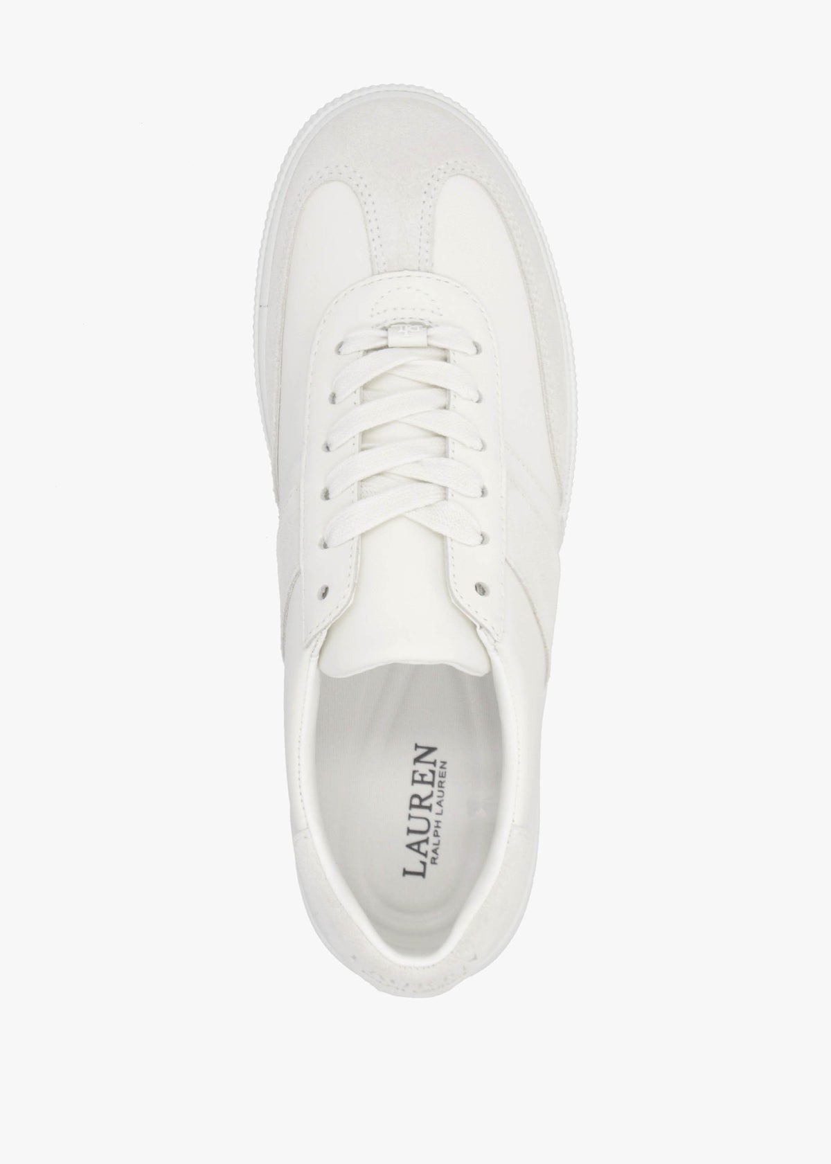 Braylee Bianco Leather & Suede Trainers