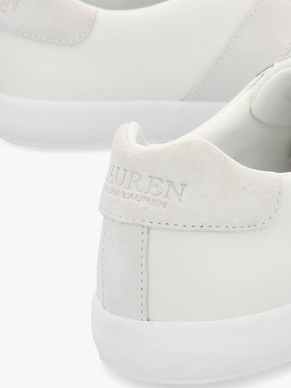 Braylee Bianco Leather & Suede Trainers