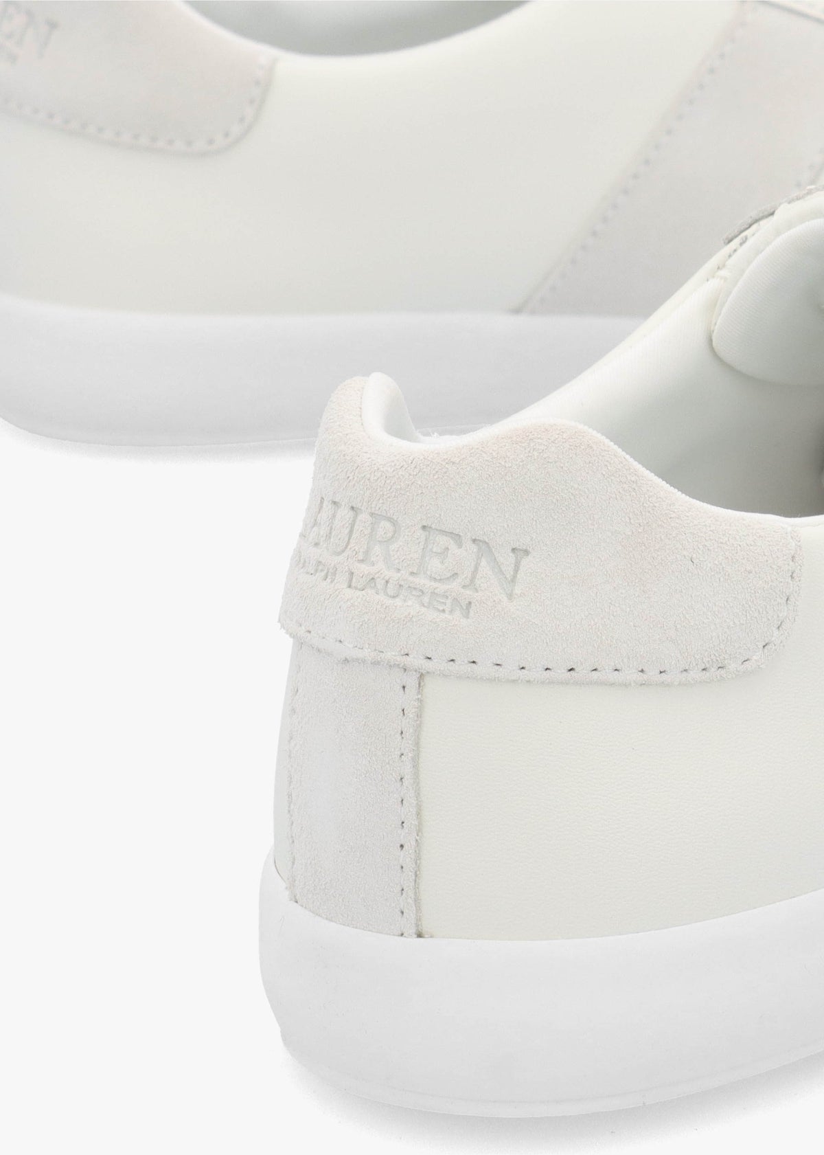 Braylee Bianco Leather & Suede Trainers