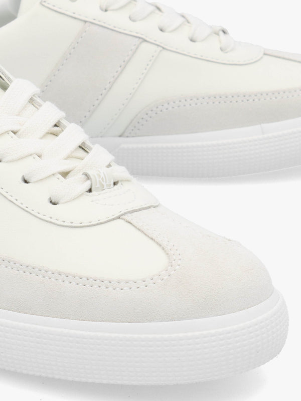 Braylee Bianco Leather & Suede Trainers