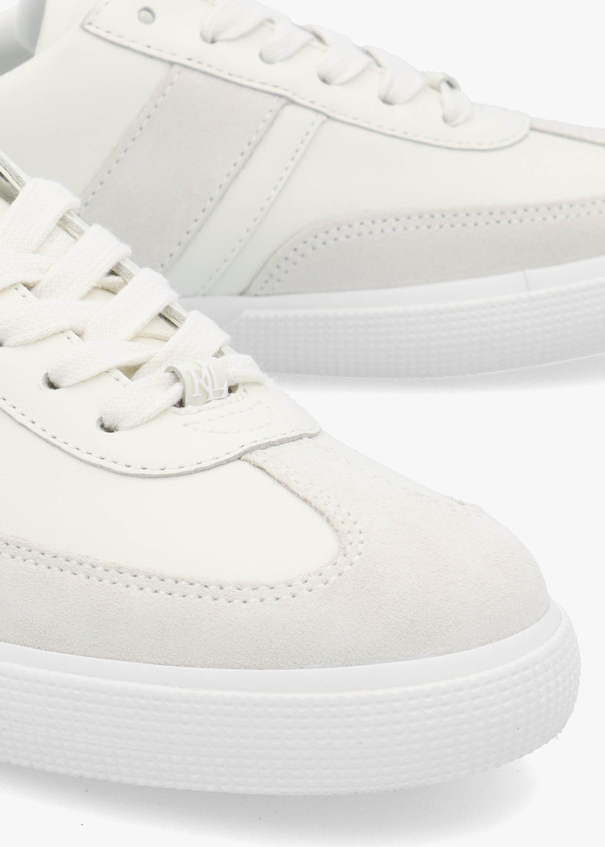 Braylee Bianco Leather & Suede Trainers