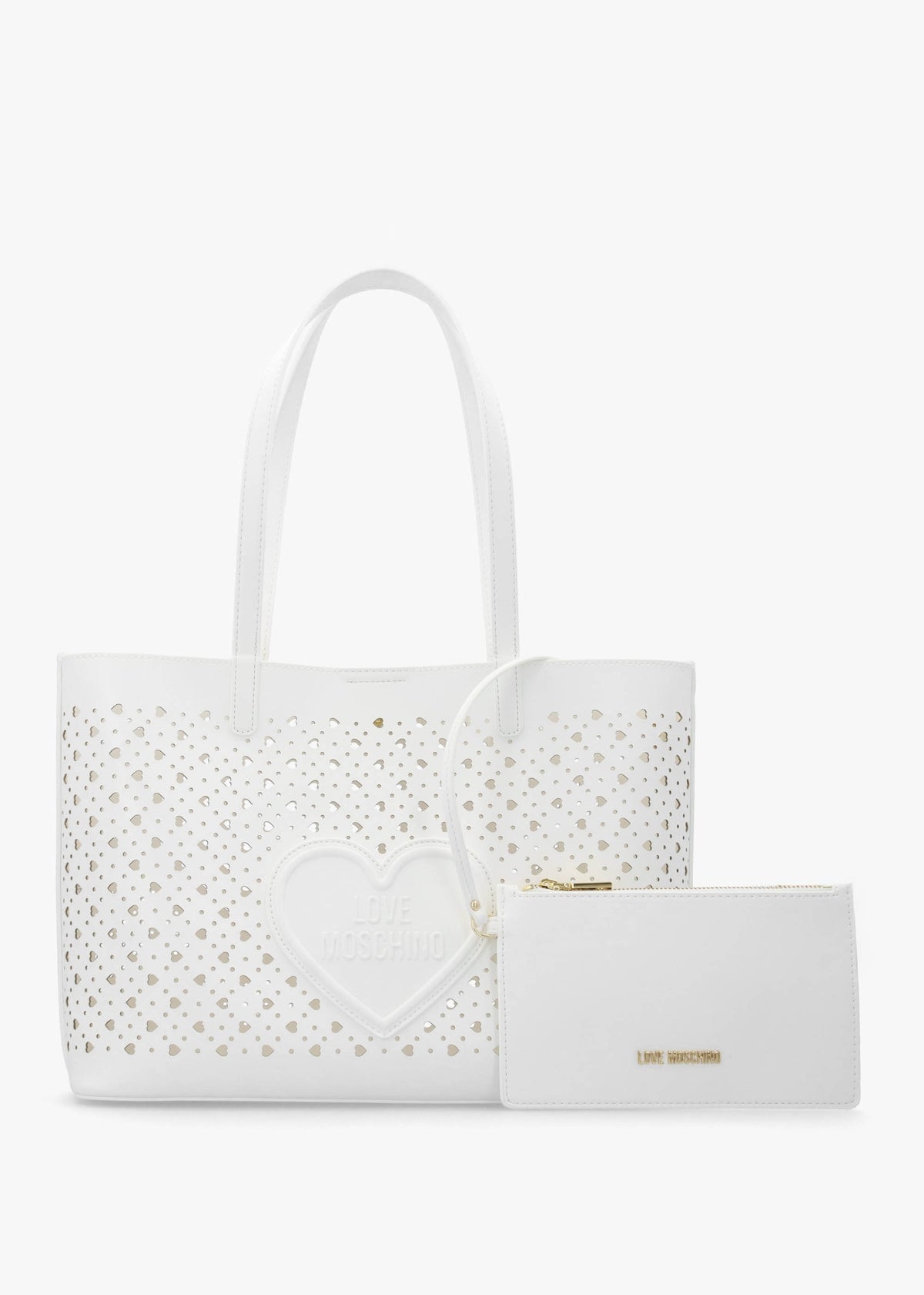Heart Basket Bianco Tote Bag