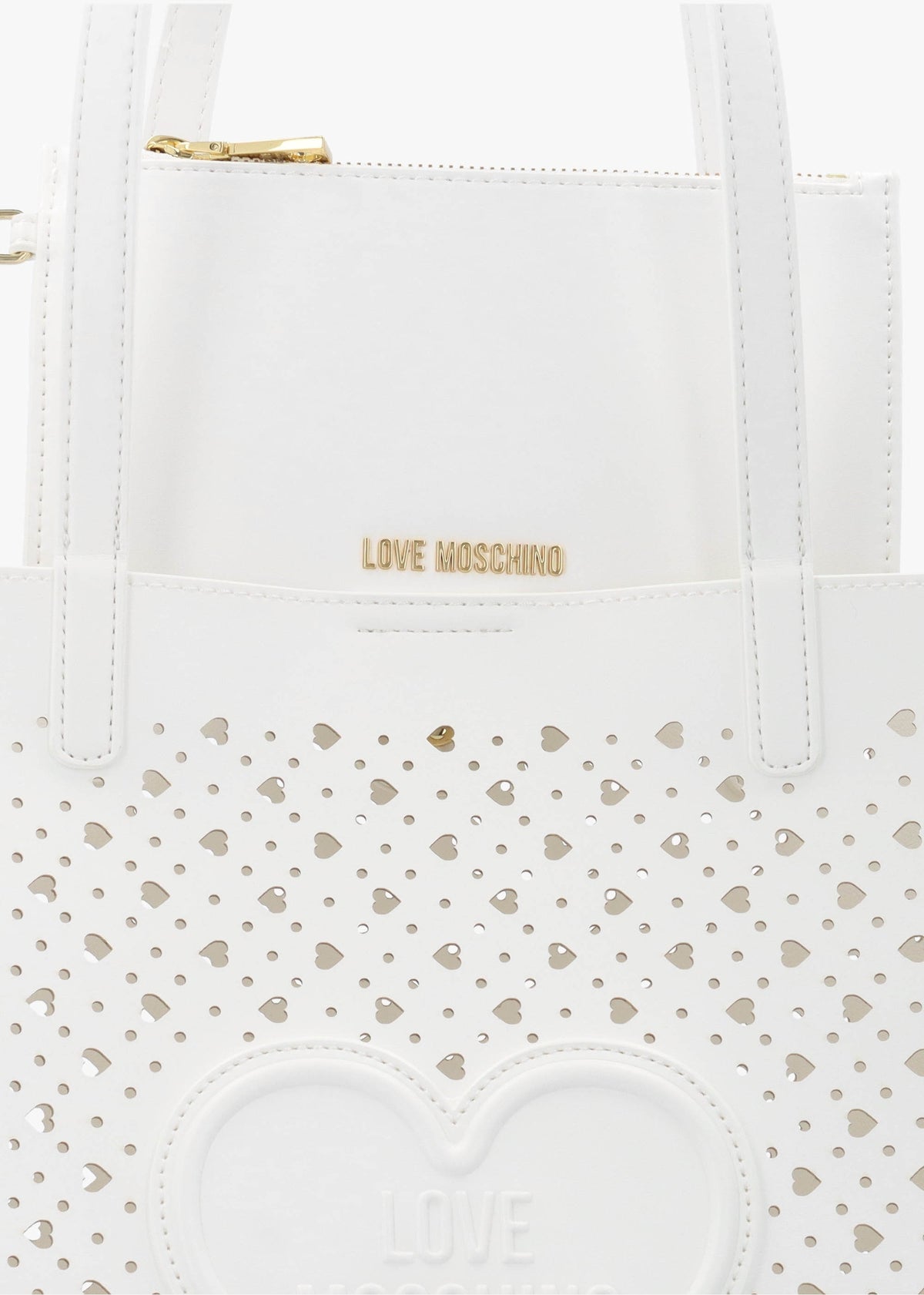 Heart Basket Bianco Tote Bag