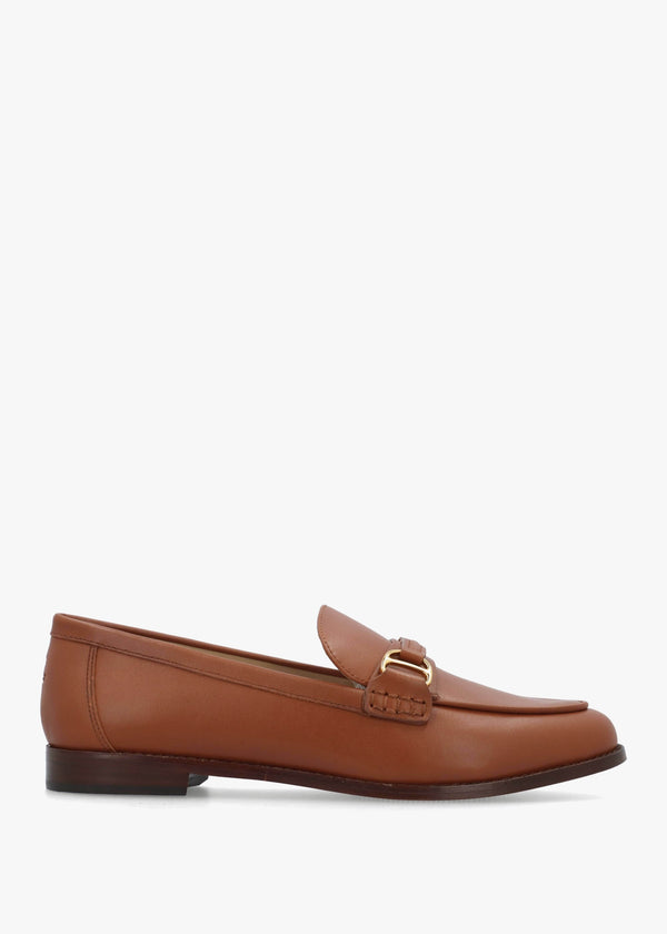 Tasha Lauren Tan Leather Loafers