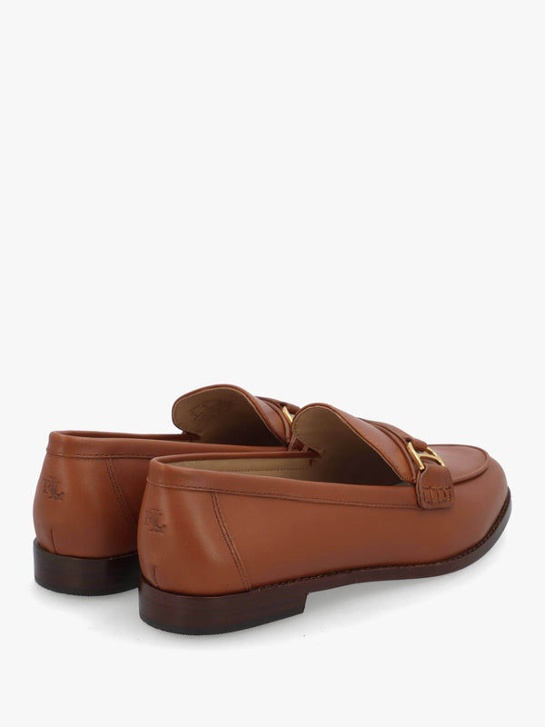 Tasha Lauren Tan Leather Loafers