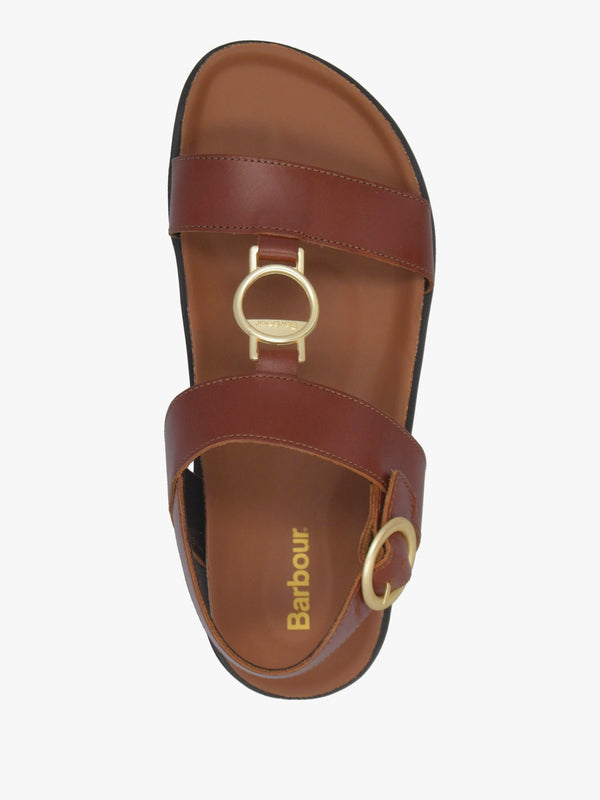 Gwen Brown Leather Sandals