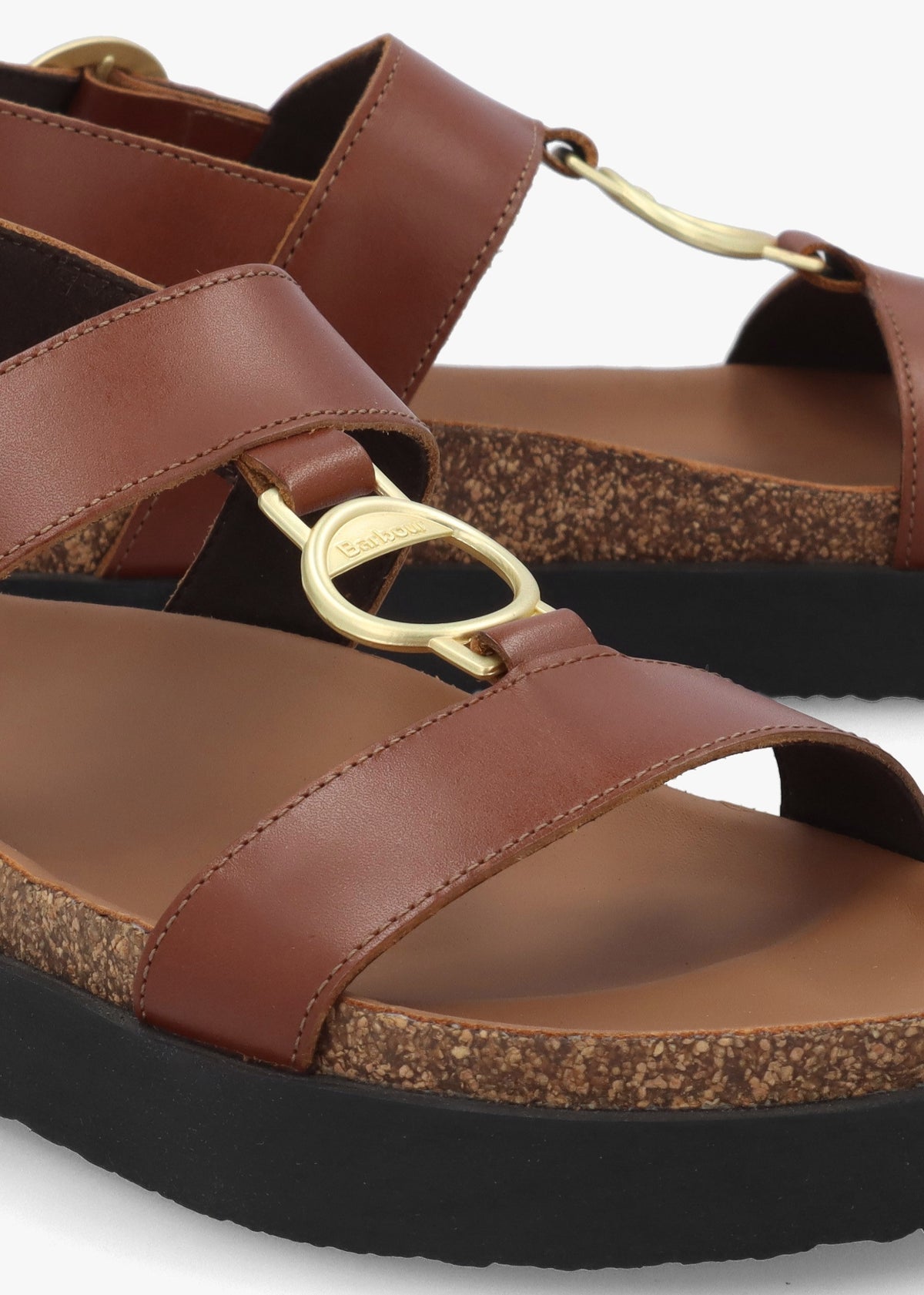 Gwen Brown Leather Sandals