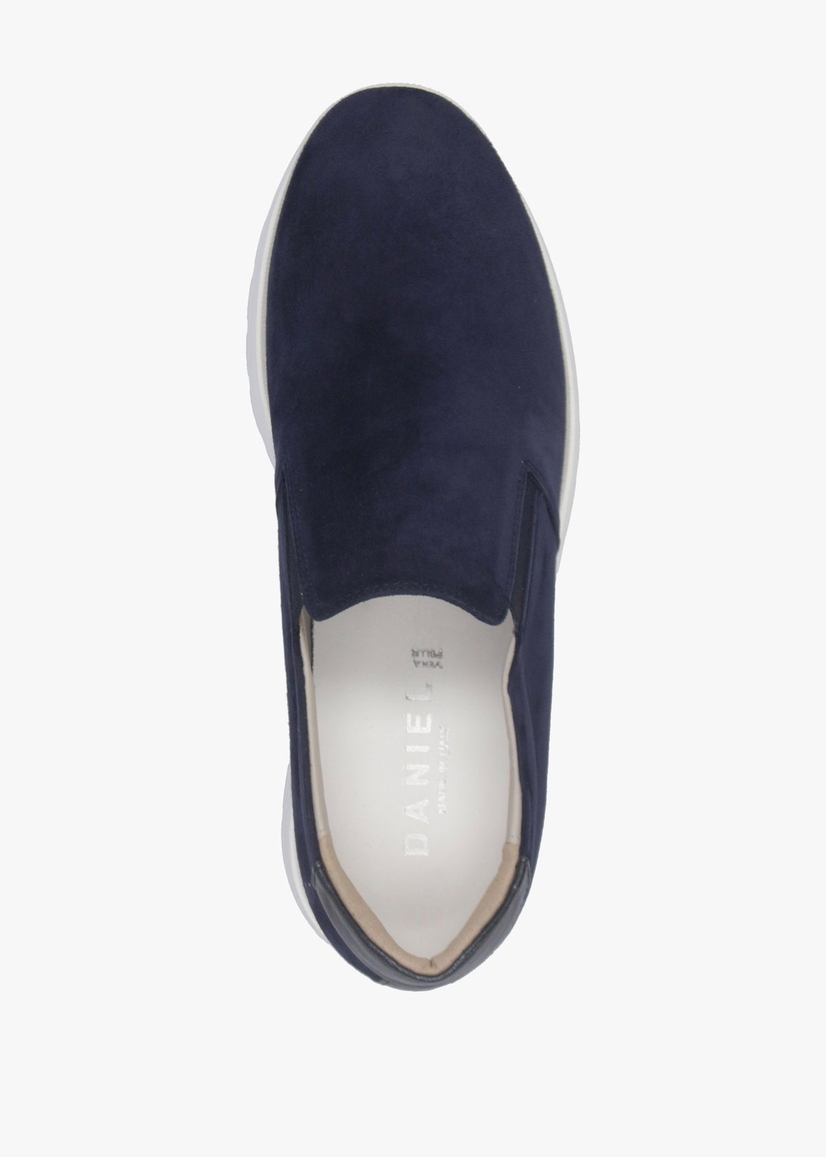 Commy Navy Suede Flatform Wedge Shoes