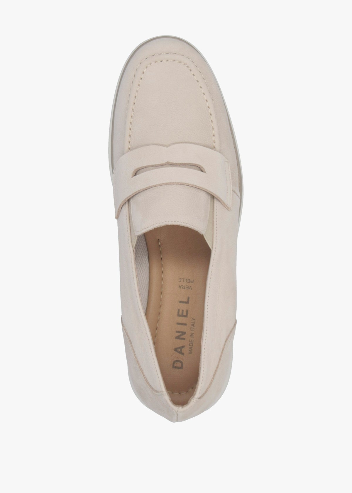 Cody Beige Suede Low Wedge Sporty Loafers