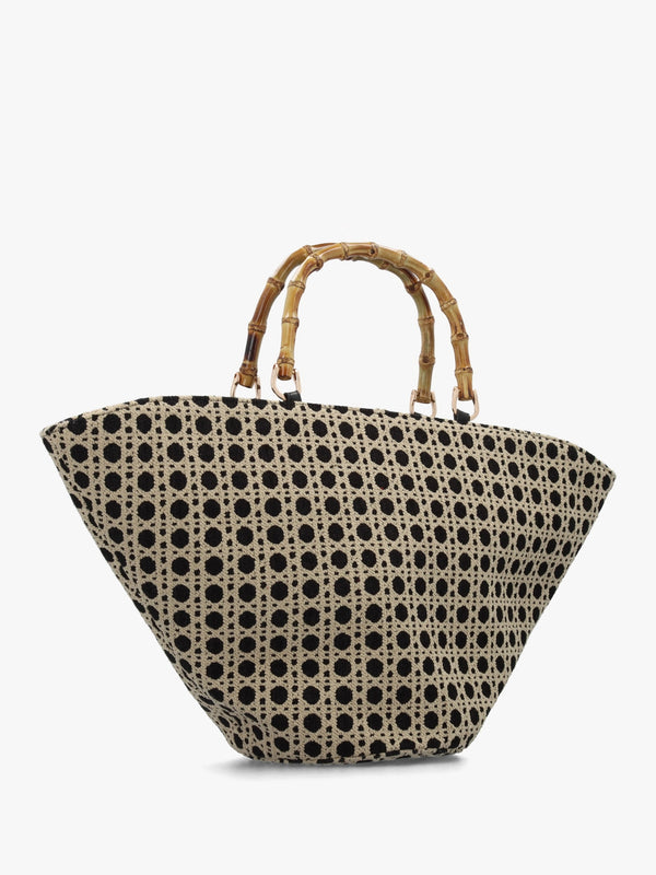 One-Of-A-Kind Postiano Multicoloured Basket Tote Bag
