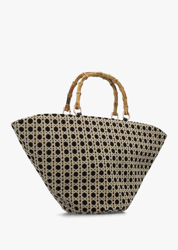 One-Of-A-Kind Postiano Multicoloured Basket Tote Bag