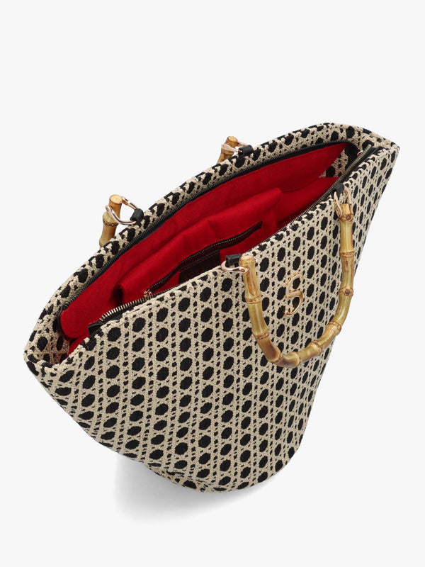 One-Of-A-Kind Postiano Multicoloured Basket Tote Bag