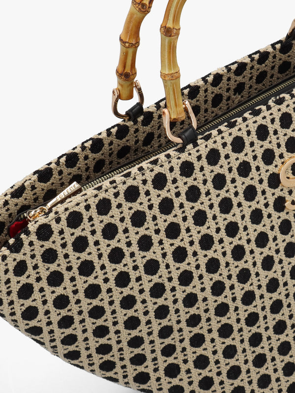 One-Of-A-Kind Postiano Multicoloured Basket Tote Bag
