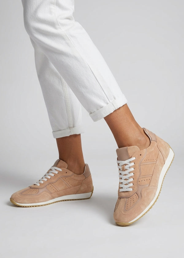 Sarita Nude Suede Runner Trainers