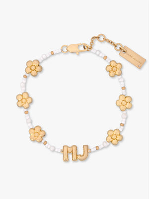 The Beaded MJ Balloon Gold Bracelet