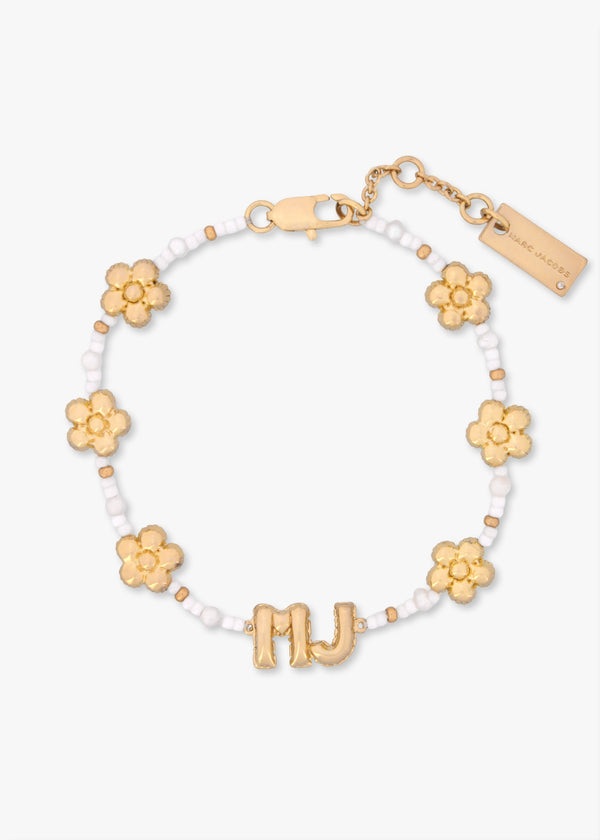 The Beaded MJ Balloon Gold Bracelet