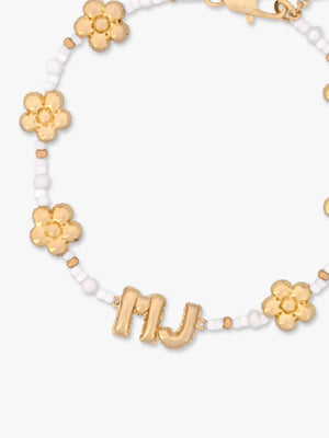 The Beaded MJ Balloon Gold Bracelet