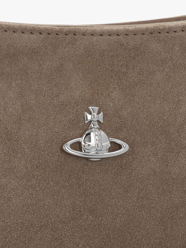 Tasha Stone Suede Shoulder Phone Bag