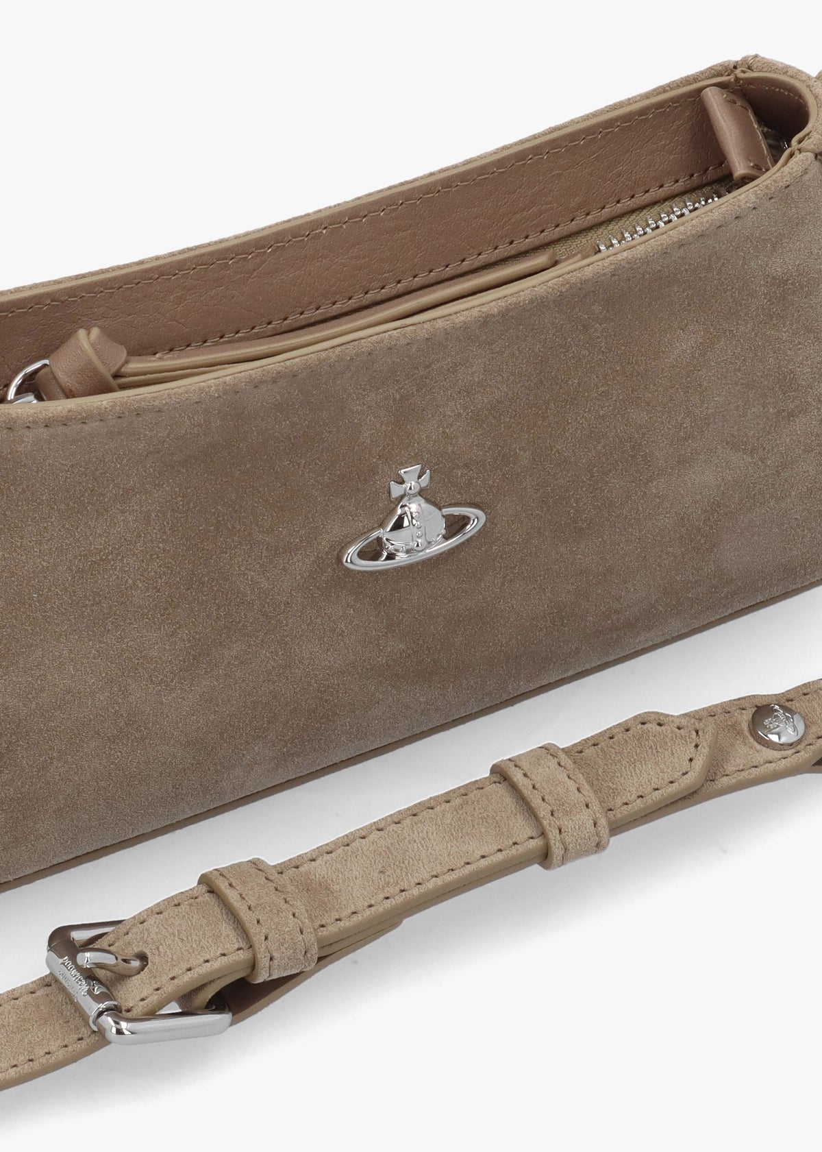 Tasha Stone Suede Shoulder Phone Bag