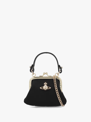 Mini Granny Frame Black Purse
