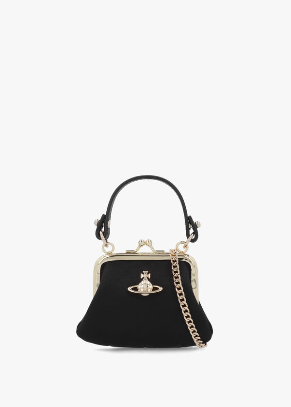 Mini Granny Frame Black Purse