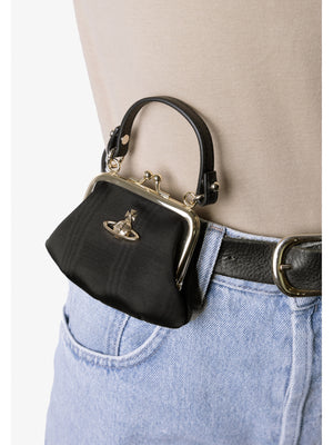 Mini Granny Frame Black Purse