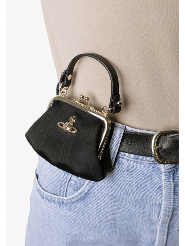 Mini Granny Frame Black Purse