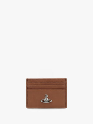 Honey Leather Flat Card Holder