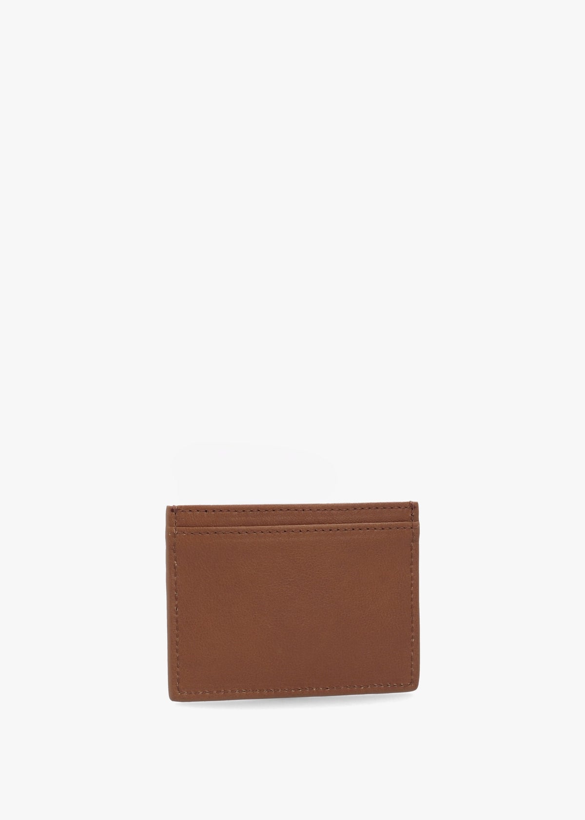 Honey Leather Flat Card Holder