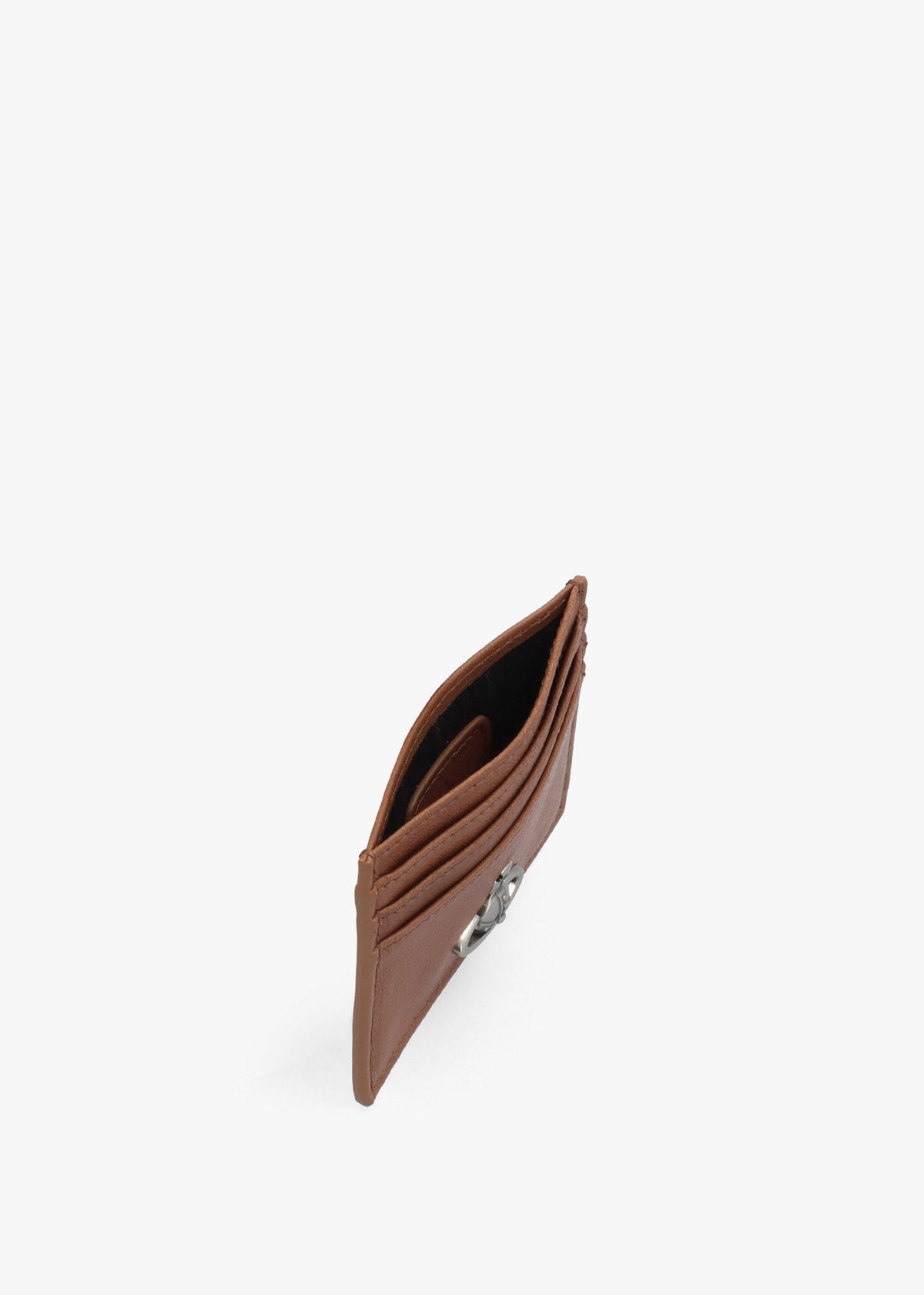 Honey Leather Flat Card Holder