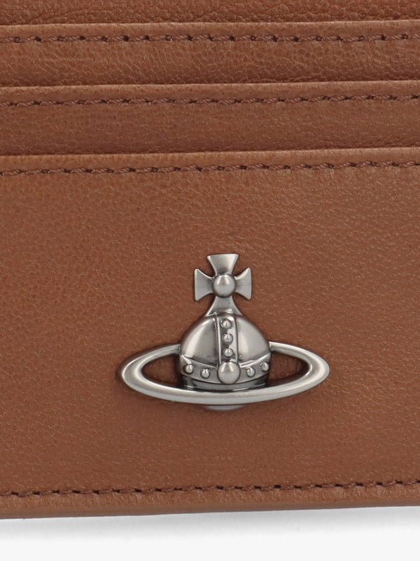 Honey Leather Flat Card Holder