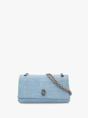 The Croc Dual Chain Mini Blue Mist Shoulder Bag