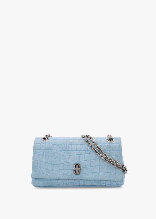 The Croc Dual Chain Mini Blue Mist Shoulder Bag