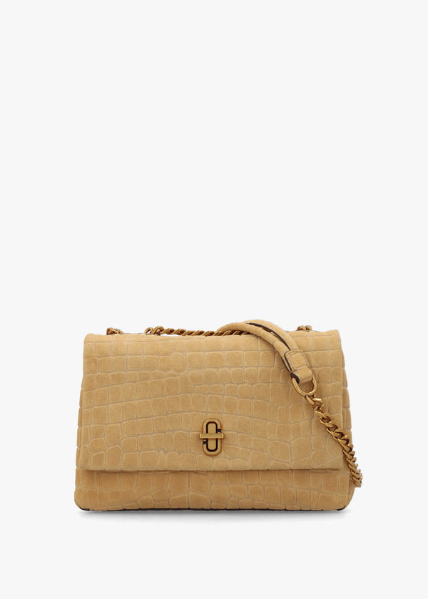 The Suede Croc Slim Dual Convertible Sahara Shoulder Bag