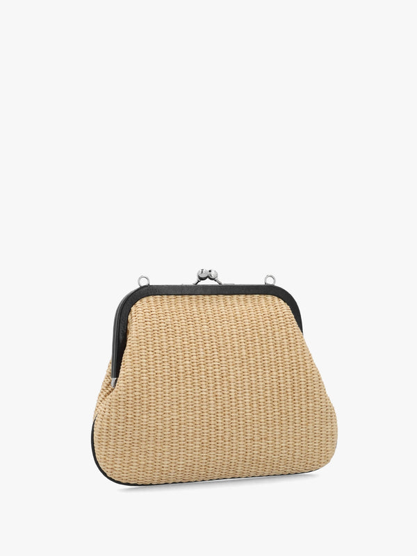 Raffia Natural Clutch Bag