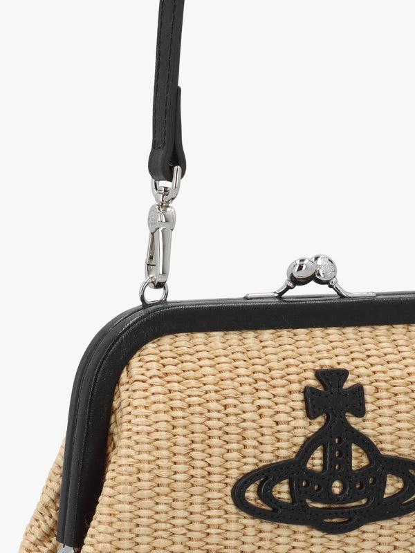 Raffia Natural Clutch Bag
