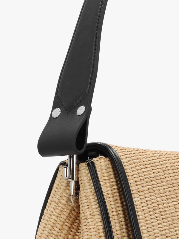 Hazel Natural Raffia Shoulder Bag