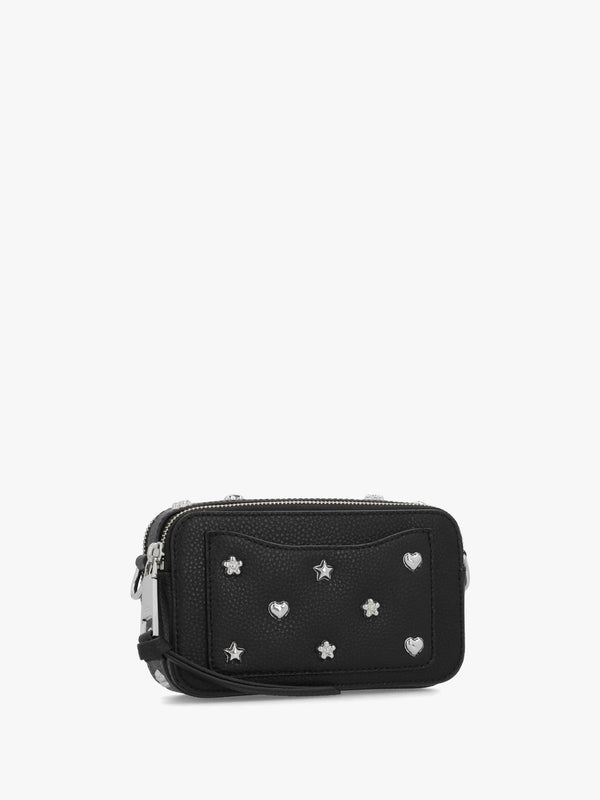 The Snapshot Mini Icon Studs Black Multi Leather Camera Bag