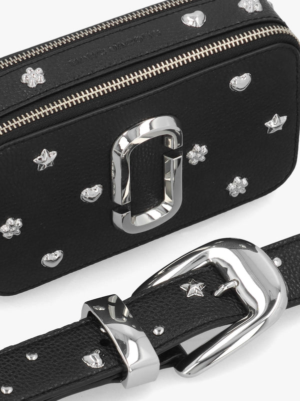 The Snapshot Mini Icon Studs Black Multi Leather Camera Bag
