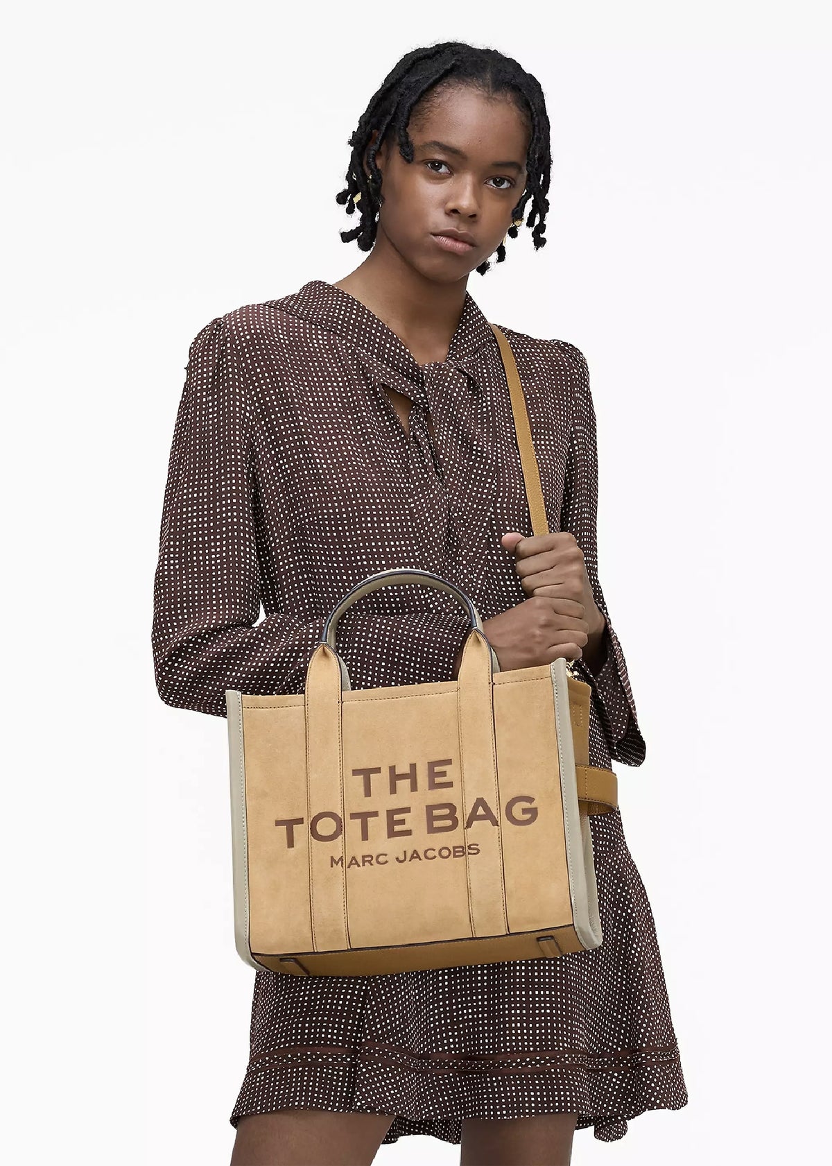 The Suede Medium Sahara Tote Bag