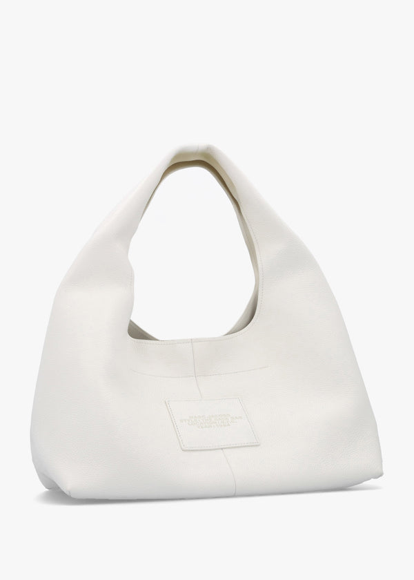 The Sack Large White Leather Shoulder Bag