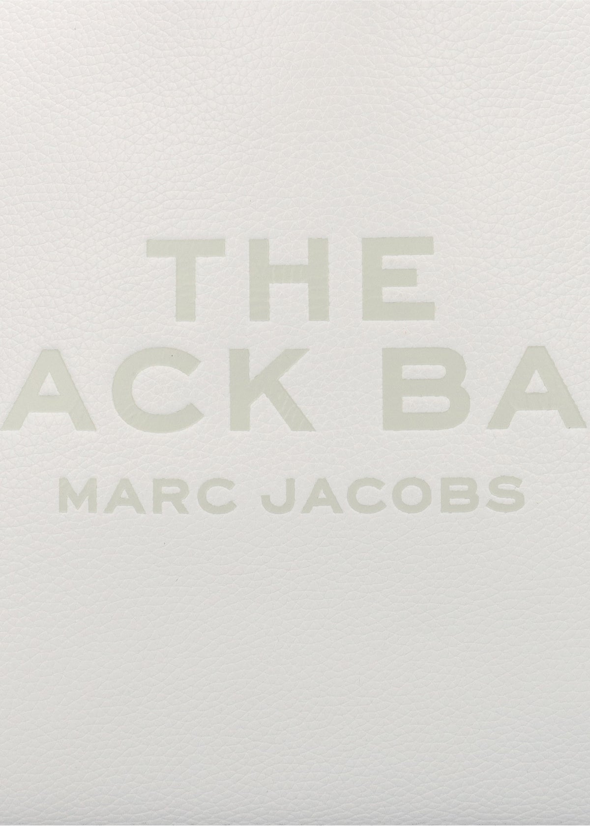 The Sack Large White Leather Shoulder Bag