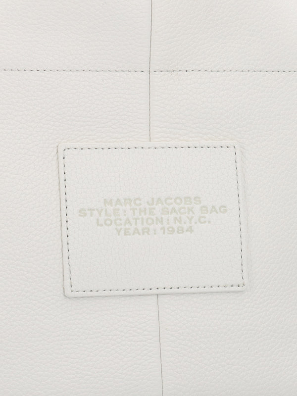 The Sack Large White Leather Shoulder Bag